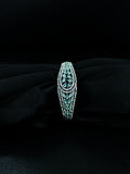 ALOMIQ Aqua Blue American Diamond (CZ) Silver-Plated Bracelet for Women | 3A CZ Floral Bracelet | Brass Base