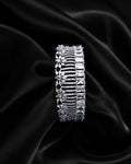 ALOMIQ 6A Grade American Diamond (CZ) Silver-Plated Tennis Bracelet for Women | Luxury White CZ Bracelet | Brass Party Wear Jewellery