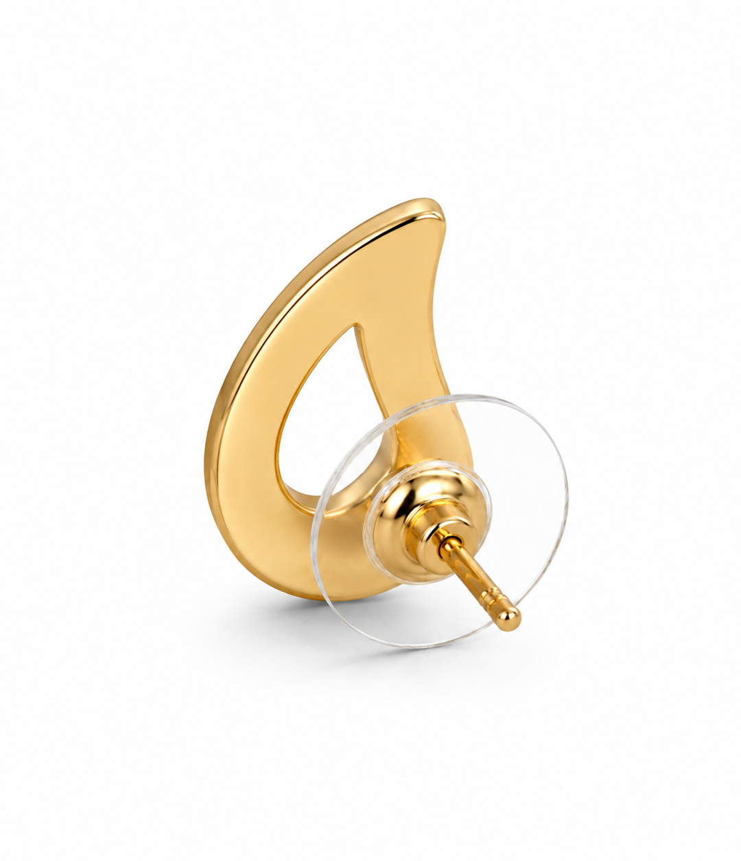 ALOMIQ Crystal Teardrop Stud Earrings for Women | Gold Plated Minimalist Earrings
