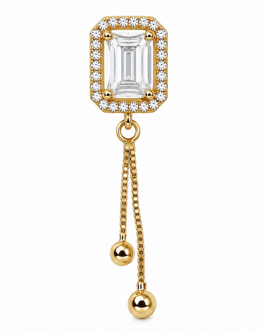 ALOMIQ Luxury Crystal Tassel Drop Earrings for Women | Gold Plated Statement Earrings